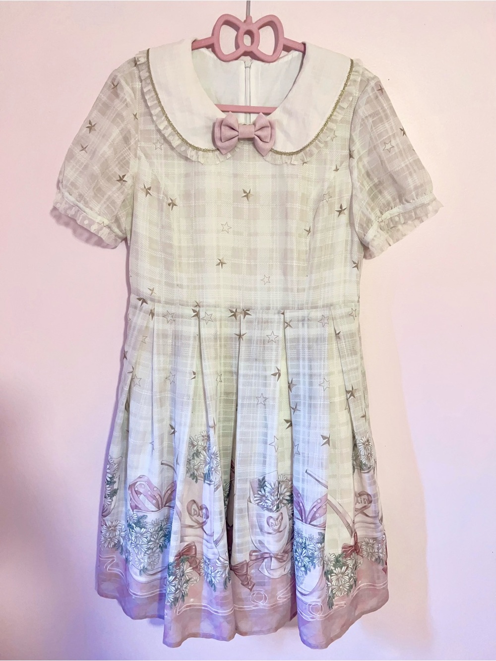 ♡ cute.q star & daisy print lolita op ♡